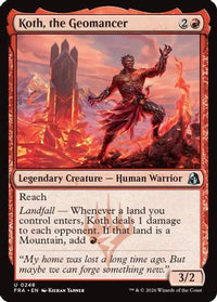 Koth, the Geomancer -  Foil (FRA-248) - Reality Fracture