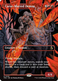 Curse-Marred Demon (Borderless) -  Foil (FRA-328) - Reality Fracture