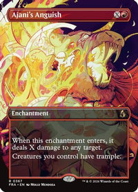 Ajani's Anguish (Borderless) -  Foil (FRA-367) - Reality Fracture