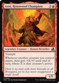 Arni, Renowned Champion -  Foil (FRA-243) - Reality Fracture