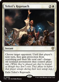 Teferi's Reproach -  (-004) - Commander: Reality Fracture