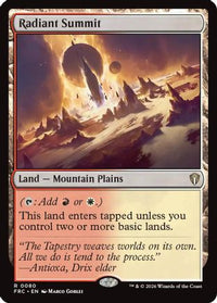 Radiant Summit -  (-080) - Commander: Reality Fracture