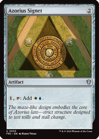Azorius Signet -  (-053) - Commander: Reality Fracture