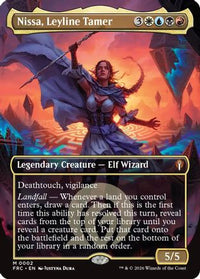 Nissa, Leyline Tamer (Borderless) -  Foil (-002) - Commander: Reality Fracture