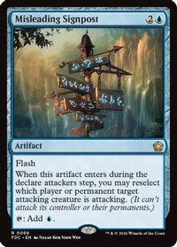Misleading Signpost -  (FDC-069) - Commander: Foundations