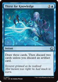 Thirst for Knowledge -  (FDC-077) - Commander: Foundations