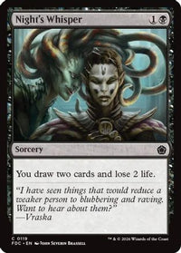 Night's Whisper -  (FDC-119) - Commander: Foundations