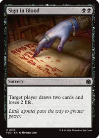Sign in Blood -  (FDC-125) - Commander: Foundations