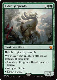 Elder Gargaroth -  (FDC-200) - Commander: Foundations
