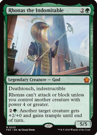 Rhonas the Indomitable -  (FDC-223) - Commander: Foundations