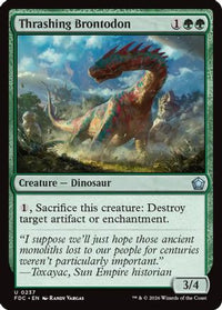 Thrashing Brontodon -  (FDC-237) - Commander: Foundations