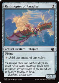 Ornithopter of Paradise -  (FDC-277) - Commander: Foundations