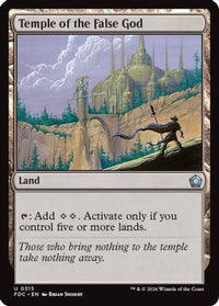Temple of the False God -  (FDC-315) - Commander: Foundations