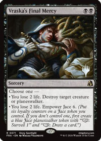 Vraska's Final Mercy -  Foil (PPFRA-071) - Promo Pack: Reality Fracture