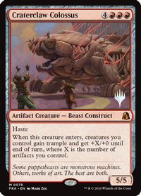 Craterclaw Colossus -  Foil (PPFRA-078) - Promo Pack: Reality Fracture