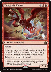 Draconic Visitor -  Foil (PPFRA-080) - Promo Pack: Reality Fracture