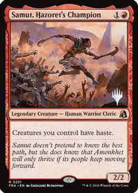 Samut, Hazoret's Champion -  Foil (PPFRA-251) - Promo Pack: Reality Fracture