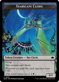 Standard Cleric // Clue Double-Sided Token -  (SOS-15 // 14) - Secrets of Strixhaven