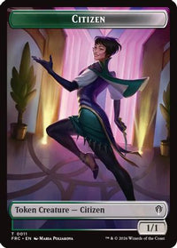 Citizen // The Monarch Double-Sided Token -  (FRC-11 // 17) - Commander: Reality Fracture