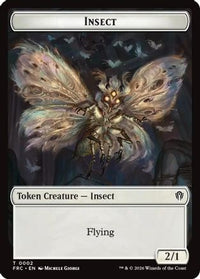 Insect // Rogue Double-Sided Token -  (FRC-2 // 7) - Commander: Reality Fracture