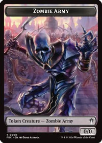 Zombie Army // Goblin Double-Sided Token -  (FRC-8 // 9) - Commander: Reality Fracture
