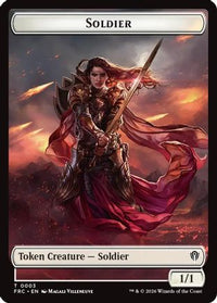 Soldier // Map Double-Sided Token -  (FRC-3 // 14) - Commander: Reality Fracture