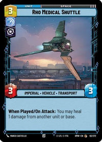 Rho Medical Shuttle (63/272) - Homeworlds