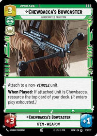 Chewbacca's Bowcaster - Handcrafted Tradition (127/272) - Homeworlds