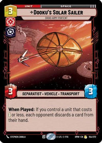 Dooku's Solar Sailer - Droid Army Portent (154/272) - Homeworlds