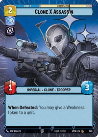Clone X Assassin (Hyperspace Foil) (569) - Homeworlds Foil