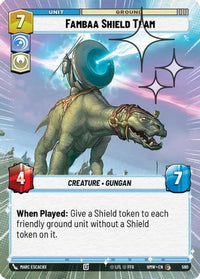 Fambaa Shield Team (Hyperspace Foil) (590) - Homeworlds Foil