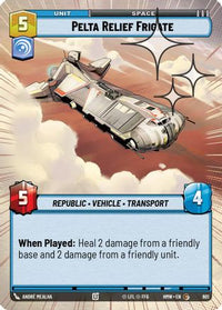 Pelta Relief Frigate (Hyperspace Foil) (601) - Homeworlds Foil