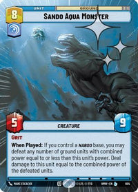 Sando Aqua Monster (Hyperspace Foil) (604) - Homeworlds Foil