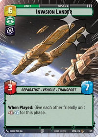 Invasion Lander (Hyperspace Foil) (621) - Homeworlds Foil
