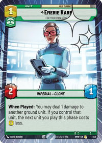 Emerie Karr - For Your Own Good (Hyperspace Foil) (640) - Homeworlds Foil