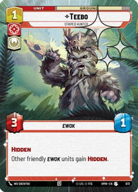 Teebo - Striped Hunter (Hyperspace Foil) (672) - Homeworlds Foil