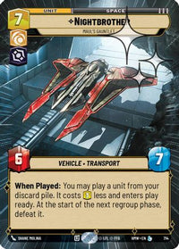Nightbrother - Maul's Gauntlet (Hyperspace Foil) (714) - Homeworlds Foil