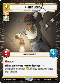Phee Genoa - Liberator of Ancient Wonders (Hyperspace Foil) (724) - Homeworlds Foil