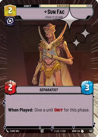 Sun Fac - Poggle's Second (Hyperspace Foil) (753) - Homeworlds Foil
