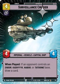 Surveillance Cruiser (Hyperspace Foil) (757) - Homeworlds Foil