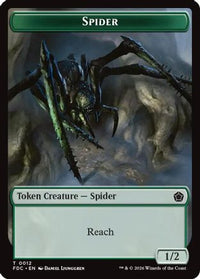 Spider // Phyrexian Beast Double-Sided Token -  (FDC-12 // 11) - Commander: Foundations