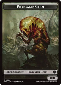 Phyrexian Germ // Phyrexian Beast Double-Sided Token -  (FDC-4 // 11) - Commander: Foundations