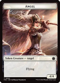 Angel (0002) // Spirit Double-Sided Token -  (FDC-2 // 3) - Commander: Foundations
