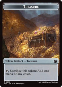 Treasure // The Monarch Double-Sided Token -  (FDC-16 // 17) - Commander: Foundations