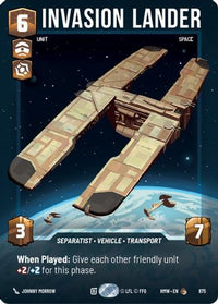 Invasion Lander (Prestige Foil) (875) - Homeworlds Foil