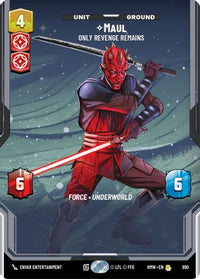 Maul - Only Revenge Remains (Prestige Foil) (890) - Homeworlds Foil