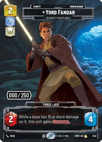 Yord Fandar - Devoutly Disciplined (Serialized) (940) - Homeworlds Foil
