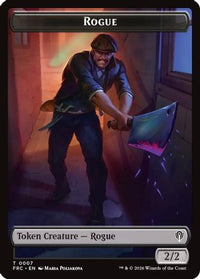 Rogue // Zombie Army Double-Sided Token -  Foil (FRC-7 // 8) - Commander: Reality Fracture