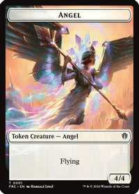 Angel // Myr Double-Sided Token -  Foil (FRC-1 // 15) - Commander: Reality Fracture