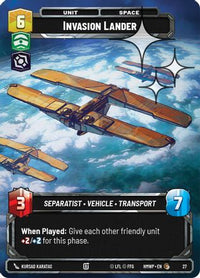 Invasion Lander (Foil) (27) - Homeworlds Weekly Play Promos Foil